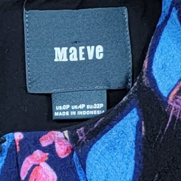 Maeve x Anthropologie Elia Cold Shoulder Dress Flutter Sleeves - 0P - Picture 11 of 11